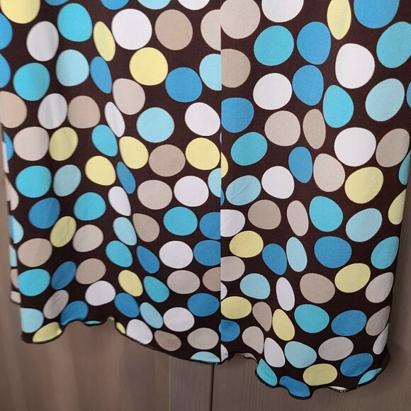 Speechless Dress Womens Medium Brown Colorful Polka Dot Mini Halter Open Back - Picture 11 of 11